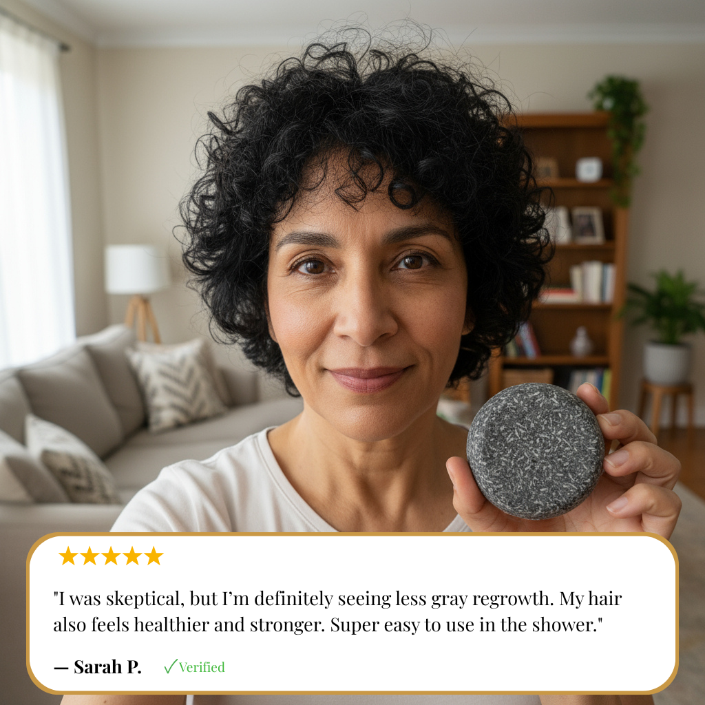 Anti grey hair shampoo