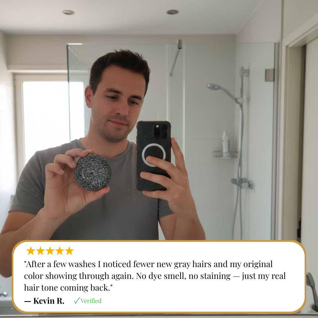 Anti grey hair shampoo