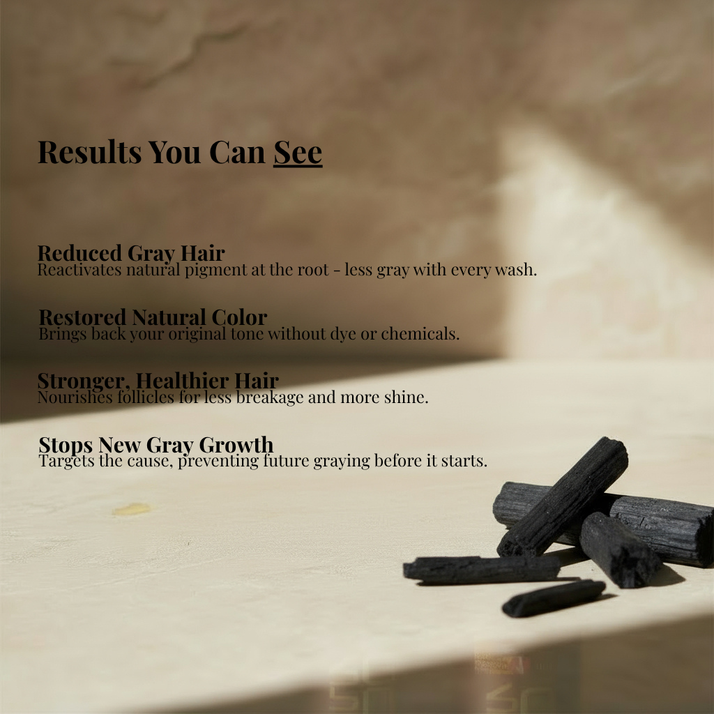 Anti grey hair shampoo