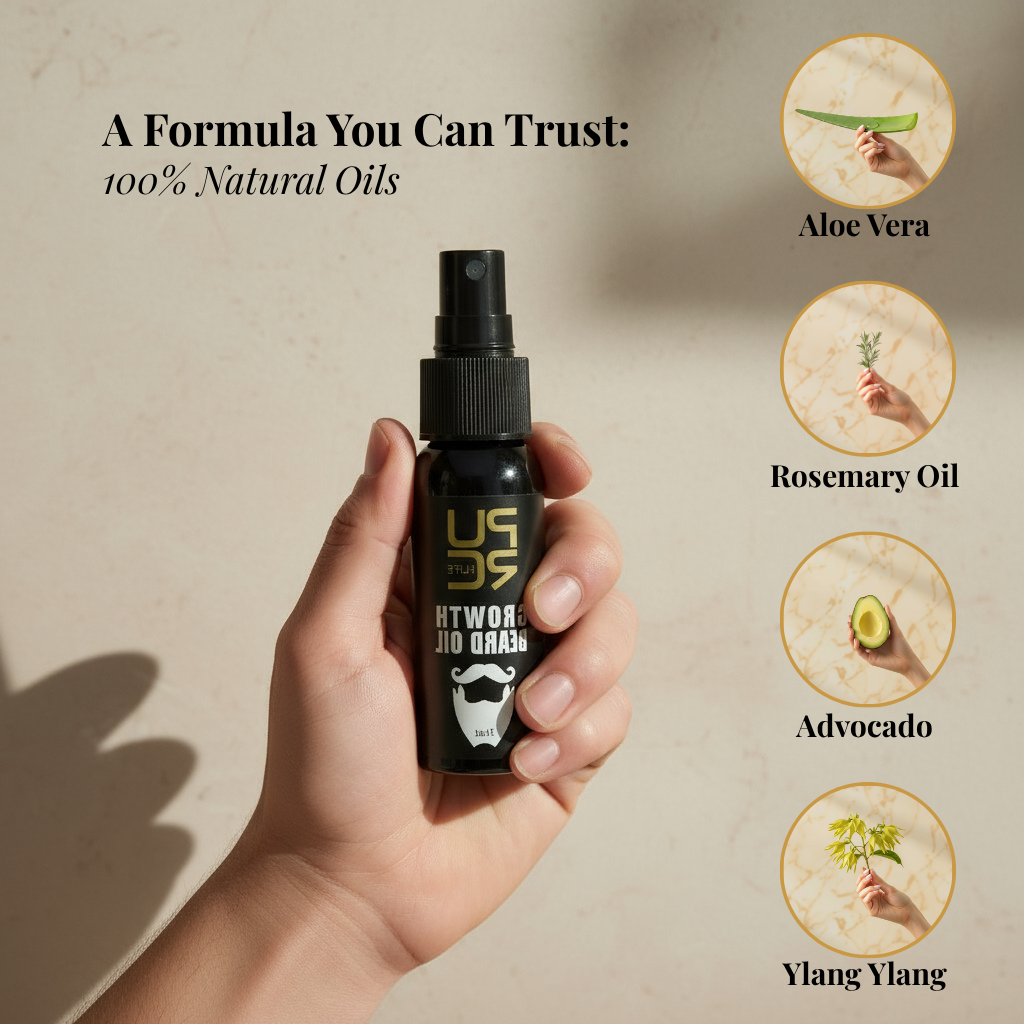 Beard growth oil